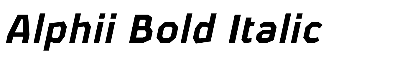 Alphii Bold Italic